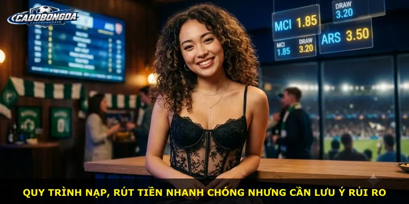 Quy trình nạp, rút tiền nhanh chóng nhưng cần lưu ý rủi ro